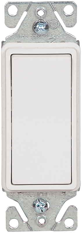 Eaton Wiring Devices 7500 Series 7503W-C Rocker Switch, 15 A, 120/277 V, 3-Way, White
