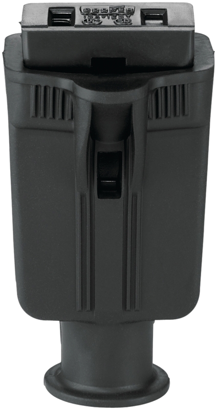 Eaton Wiring Devices 86BK-BOX Electrical Connector, 2 -Pole, 15 A, 125 V, Connector, NEMA: NEMA 1-15, Black
