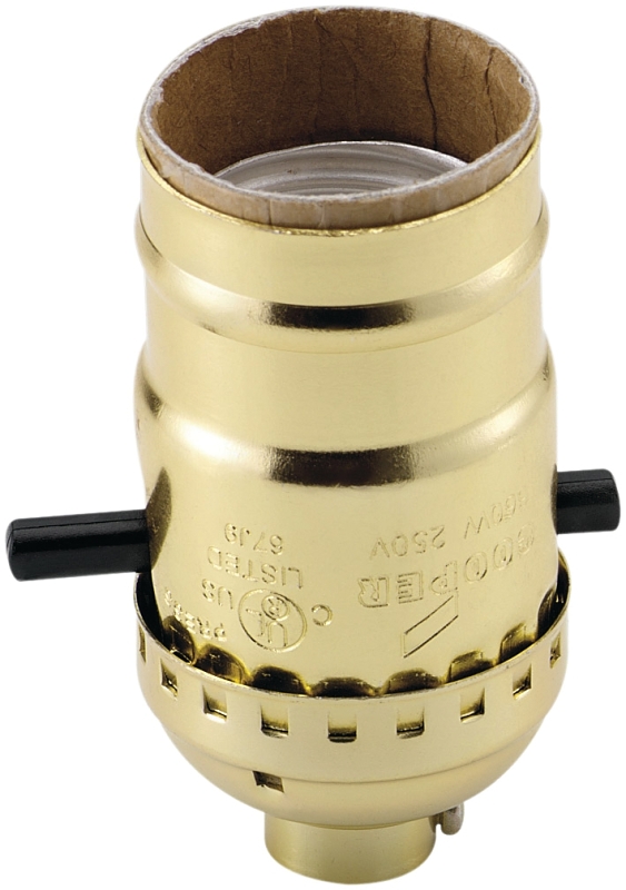 Eaton Wiring Devices 940ABD-BOX Lamp Holder, 250 VAC, 660 W, Brass