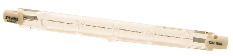 Sylvania 58885 Specialty Halogen Lamp, 150 W, Recessed Single Contact Lamp Base, T3 Lamp, 2250 Lumens, 2950 K Color Temp