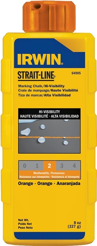 Irwin 64905ZR High-Visibility Marking Chalk, 5 in L Line