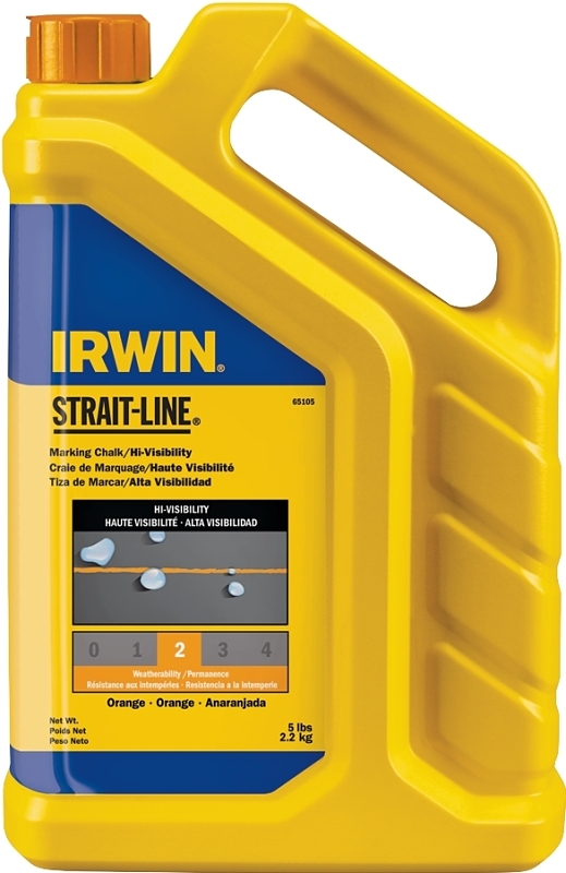 IRWIN 65105 Marking Chalk Refill, Orange