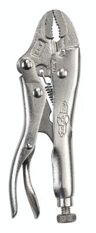 IRWIN Original Series 1002L3 Locking Plier, 4 in OAL, 15/16 in Jaw Opening, Plain-Grip Handle, 1/4 in W Jaw