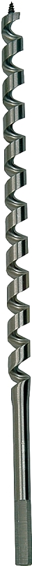 IRWIN 3043009 Auger Drill Bit, 3/4 in Dia, 17 in OAL, Twist Flute, 1-Flute, 7/16 in Dia Shank