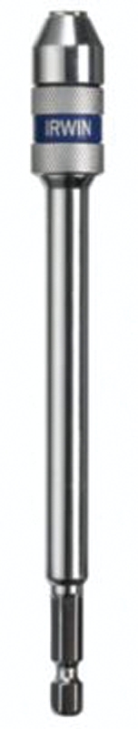 IRWIN 4935704 Bit Holder, 1/4 in Drive, 1/4 in Shank, Hex Shank, 6 in L, Carbon Steel