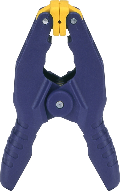 IRWIN 58100 Spring Clamp, 1 in Clamping, Resin, Blue/Yellow