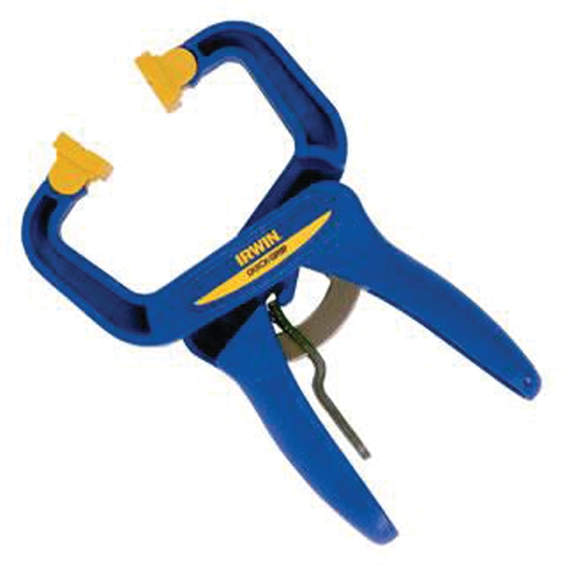 IRWIN 59100CD Handi-Clamp, 75 lb Clamping, 1-1/2 in Max Opening Size, 1-1/2 in D Throat, Resin Body