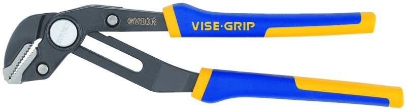 IRWIN 4935096 Groove Lock Plier, 10 in OAL, 2-1/4 in Jaw Opening, Blue/Yellow Handle, Cushion-Grip Handle