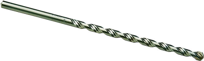 IRWIN 326006 Rotary Hammer Drill Bit, 1/4 in Dia, 6 in OAL, Percussion, Twist Flute, 2-Flute, 1/4 in Dia Shank