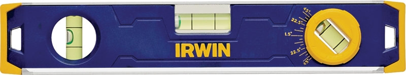 IRWIN 1794155 Torpedo Level, 9 in L, 3 -Vial, Magnetic, Aluminum