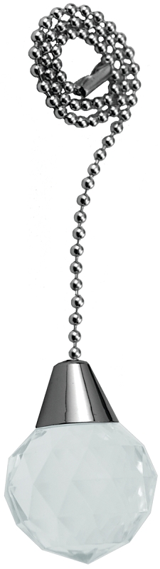 Atron FA65 Beaded Sphere Pull Chain, 12 in L Chain, Brass