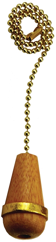 Atron FA50 Beaded Cone Pull Chain, 12 in L Chain, Brass