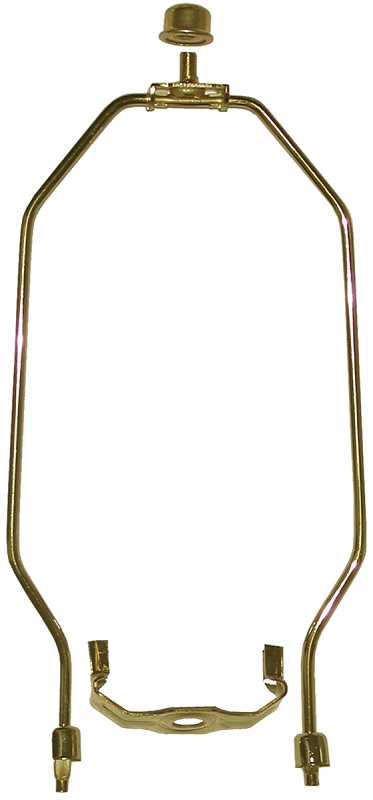 Atron LA101 Lamp Harp, 7 in L, Brass Fixture