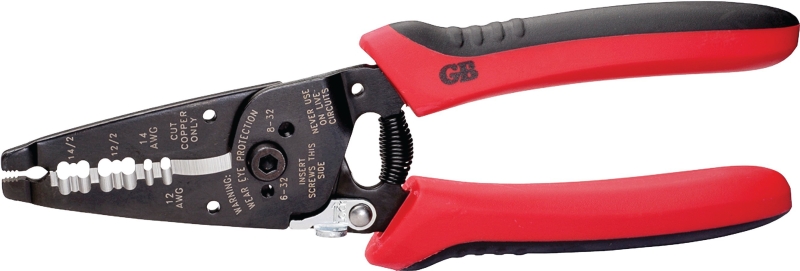 GB GRX-3224 Cable Stripper, 12 to 14 AWG Wire, 12/2 and 14/2 AWG NM, 12- 14 AWG Single Conductor Stripping