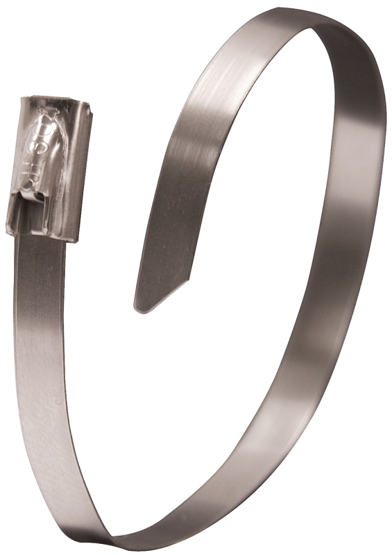 GB 45-312SS Cable Tie, 304 Stainless Steel, Silver