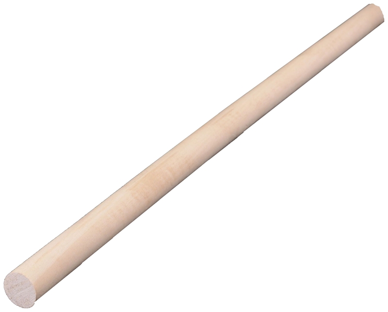 ALEXANDRIA Moulding 02558-R0048C1 Round Dowel, 5/8 in Dia, 48 in L, Ramin Wood