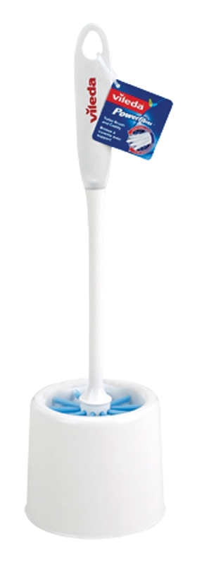 Vileda 148220 Toilet Brush, Fiber Bristle, Includes: Caddy