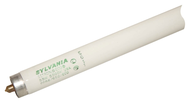 Sylvania 22173 Fluorescent Bulb, 59 W, T8 Lamp, Single Pin Lamp Base, 5428 Lumens, 5000 K Color Temp, Stark White Light