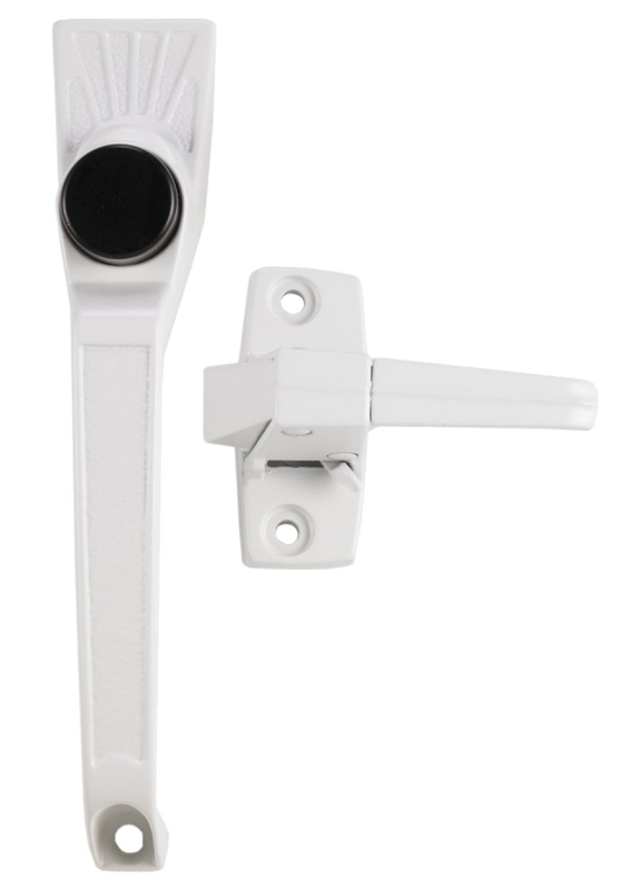 Ideal Security Classic Series SK910W Pushbutton Handleset, Mounting Hole Center to Center: 1-3/4 in