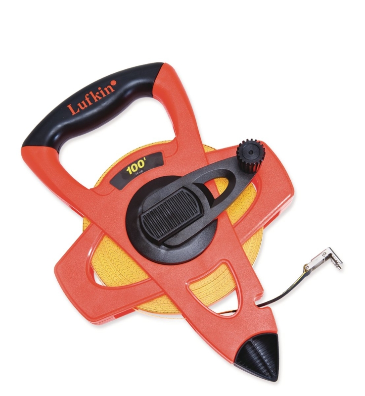 Crescent Lufkin FM030CME Tape Measure, C4 Blade, 100 ft L Blade, 1/2 in W Blade, Fiberglass Blade, ABS Case, Orange Case