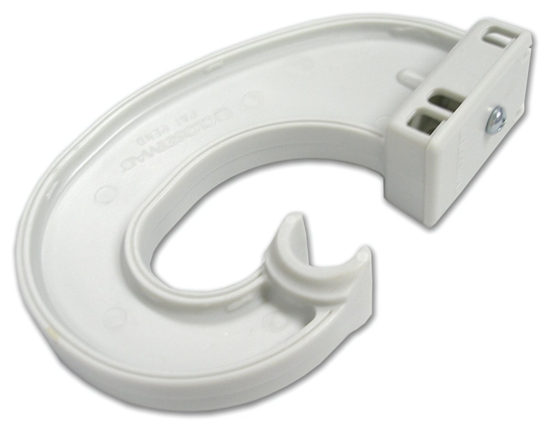 ClosetMaid 5655 Universal Rod Support, Resin, White
