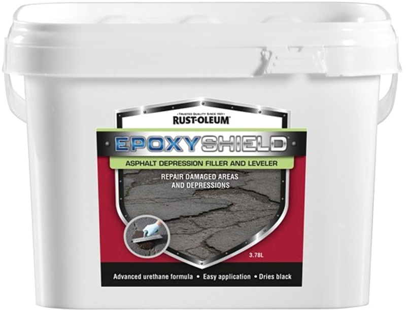 EpoxyShield 258027 Depression Filler and Leveler, Paste, Black, Solvent, 3.4 L