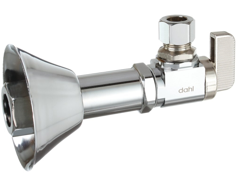 Dahl mini-ball 611-PX3LE-31 Angle Finishing Valve, 1/2 x 3/8 in Connection, PEX Crimpex x Compression, 250 psi Pressure