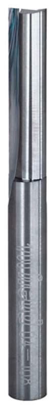 Freud 04-108 Double Flute Straight Bit, 1/4 in Dia Shank, 2-Cutter, Carbide