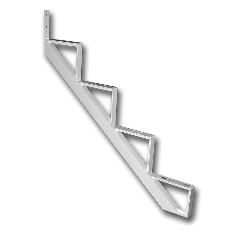Pylex 14024 Stair Riser, 36-1/4 in L, 74 in W, Aluminum, White, Powdered