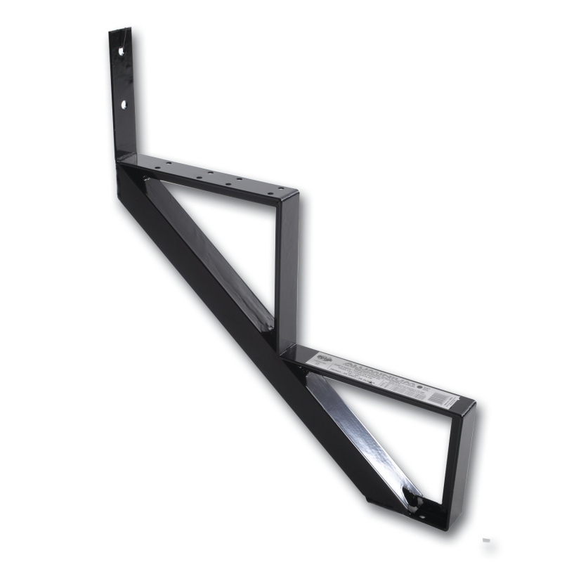 Pylex 14052 Stair Riser, 18-1/4 in L, 40 in W, Aluminum, Black, Powdered