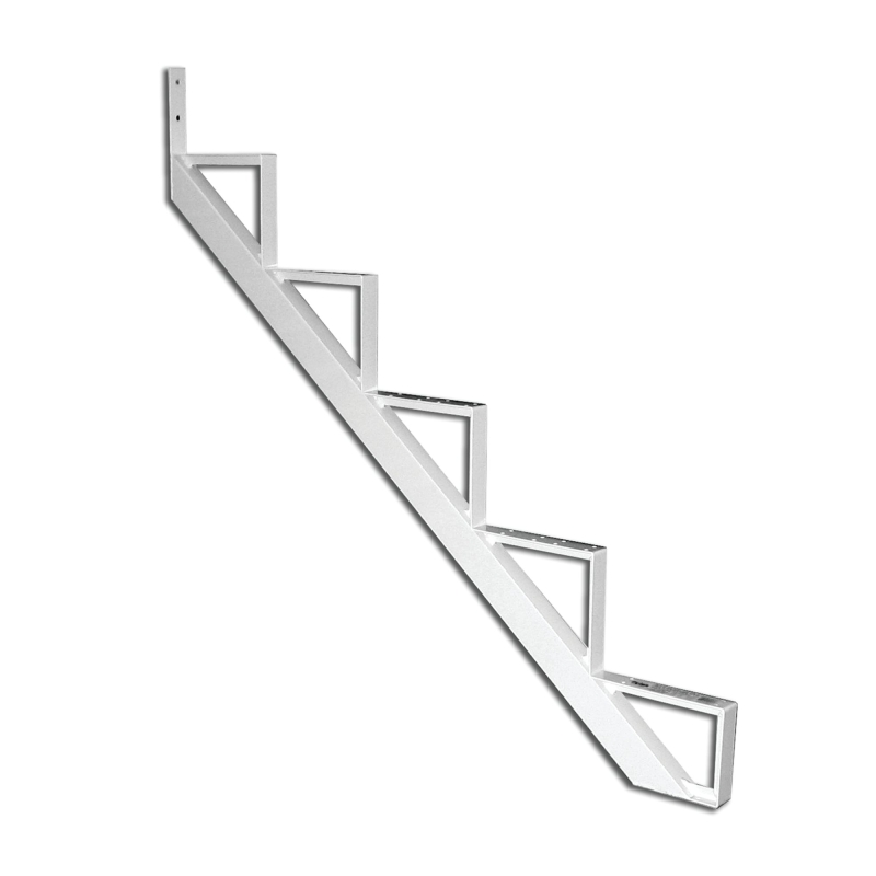 Pylex 14025 Stair Riser, 9-1/16 in L, Aluminum, White, Powdered