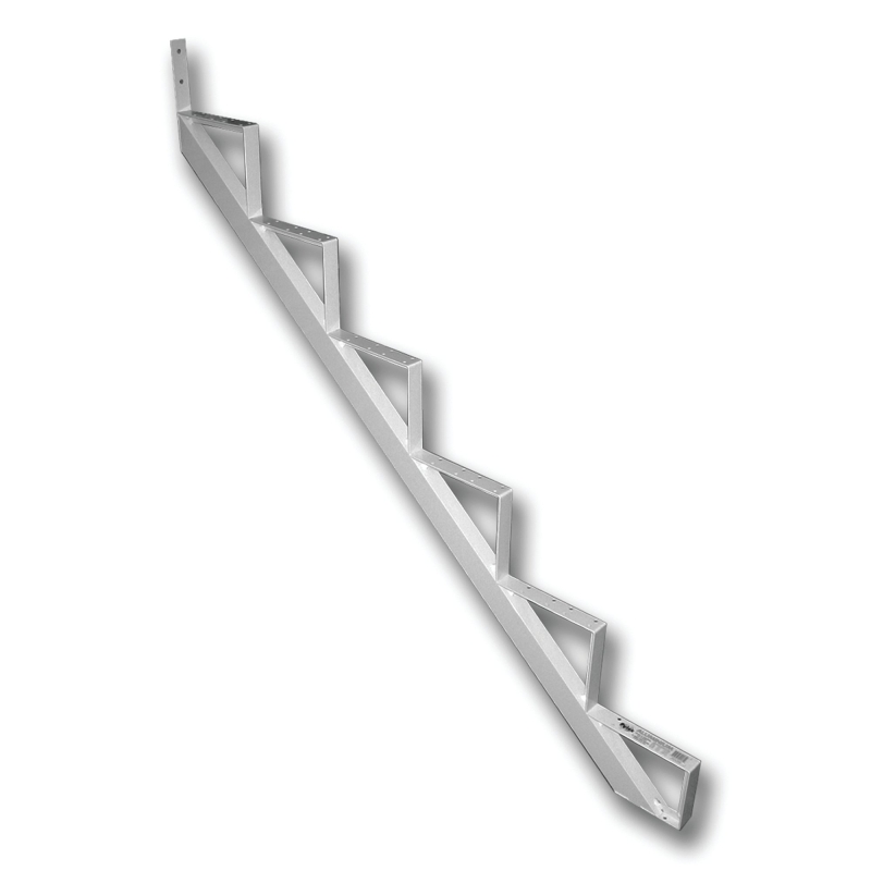 Pylex 14026 Stair Riser, 9-1/16 in L, Aluminum, White, Powdered