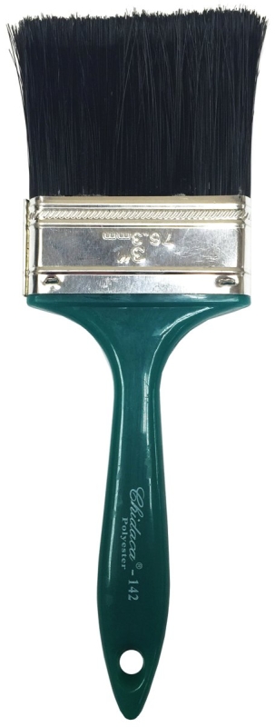 Chidaca 14275 Flat Paint Brush, 3 in W, Polyester Bristle