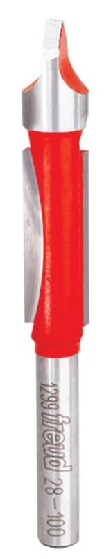 Freud 28-100 Router Bit, 3/8 in Dia Cutter, 3 in OAL, 1/4 in Dia Shank, 2-Cutter, Carbide