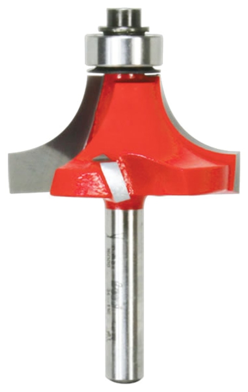 Freud 34-116 Series Router Bit, 1/2 in Dia, 1-1/2 in Dia Cutter, 2-1/2 in OAL, 1/4 in Dia Shank, 4-Cutter, Carbide