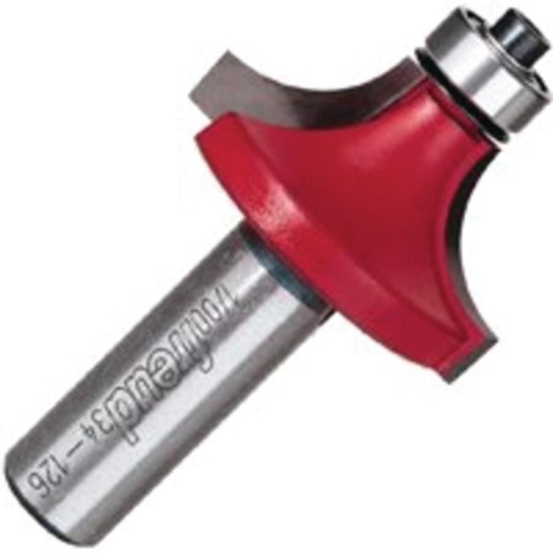 Diablo 34-126Q Rounding Over Bit, 1-5/8 in Dia Cutter, 2-3/4 in OAL, 1/2 in Dia Shank, 4-Cutter, Carbide