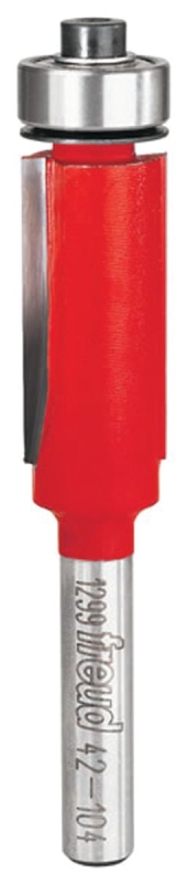 Freud 42-104 Router Bit, 1/2 in Dia Cutter, 2-13/16 in OAL, 1/4 in Dia Shank, 2-Cutter, Carbide