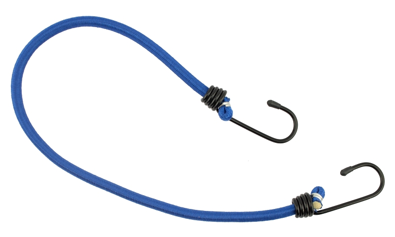 Erickson 06645 Bungee Cord, Steel End, 8 mm Dia, 13 in L, Hook End, 2/PK
