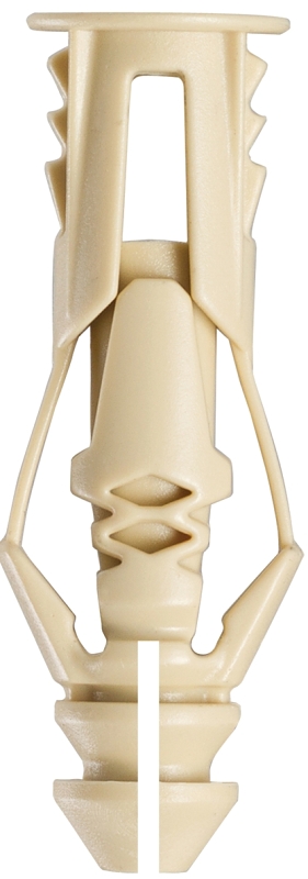 COBRA ANCHORS 170R Wall Anchor, Polyethylene, Chrome, 29 lb