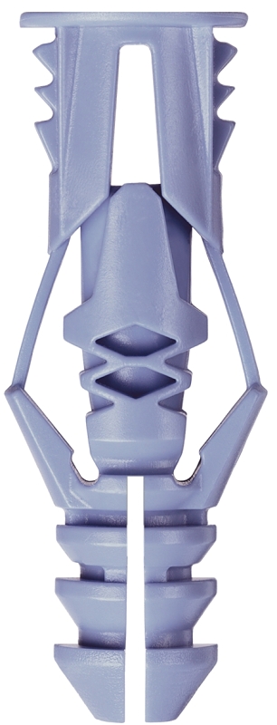 COBRA ANCHORS 172S Wall Anchor, Polyethylene, Chrome, 46 lb