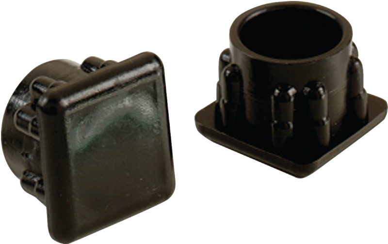 Shepherd Hardware 9235 Furniture Leg Tip, Square, Plastic, Black, 3/4 in L, 3/4 in W
