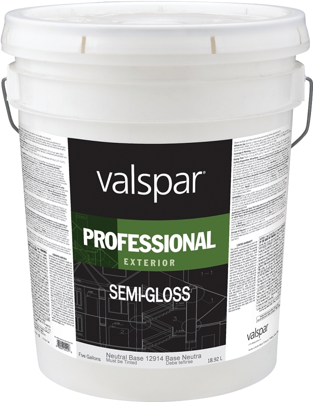 Valspar 12900 Series 12914C Latex Paint, Semi-Gloss, 1 gal