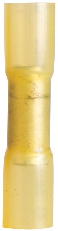 GB Xtreme AMT-126 Butt Splice Connector, 600 V, 12 to 10 AWG Wire, Yellow