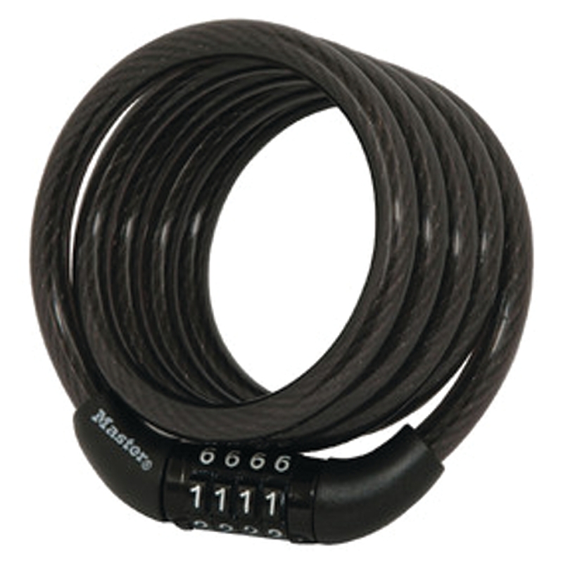 Master Lock 8143D Cable Lock, Steel Shackle