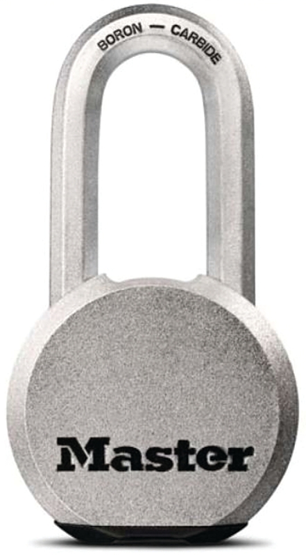 Master Lock Magnum Series M930BLCDLHHC Padlock, Different Key, 7/16 in Dia Shackle, Boron Carbide Shackle, Steel Body