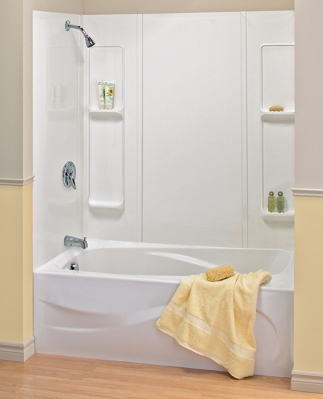 Maxx Elan 101593-000-129 5-Piece Bathtub Wall Kit, 48 - 61 in L X 30 - 32 in W X 59 in H