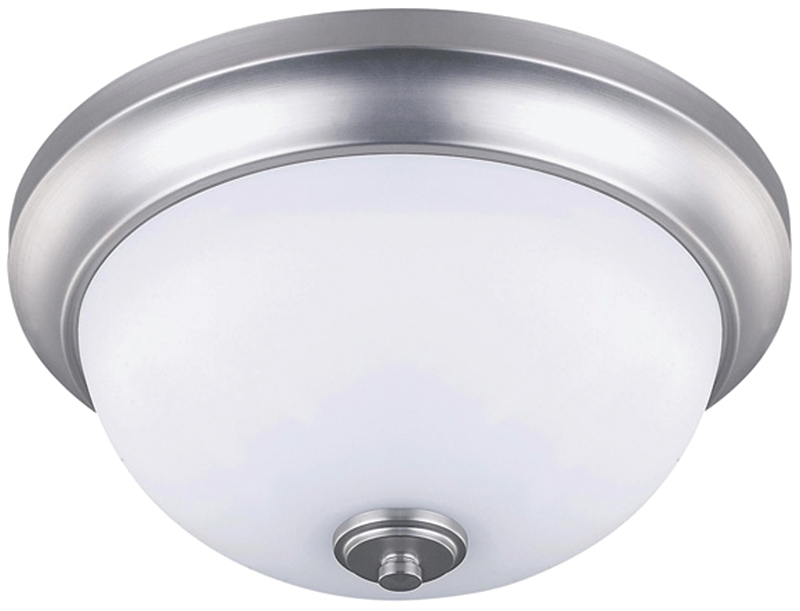 Canarm New Yorker Series IFM256A13BPT Ceiling Light, 120 W, 2-Lamp, Steel Fixture, Brushed Pewter Fixture