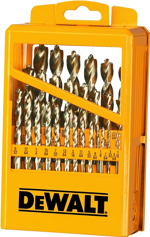 DeWALT DW1969 Drill Bit Set, High Performance, 29-Piece, Steel, Ferrous Oxide