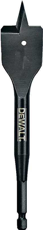 DeWALT DW1583 Spade Drill Bit, 1-1/8 in Dia, 6 in OAL, 1/4 in Dia Shank, Hex Shank