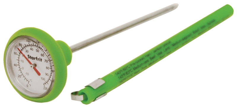 Starfrit 093807 003 0000 Thermometer, 0 to 220 deg F, Green